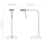 Astro design lámpa Miura Desk USB IP20 matt nikkel mag 45.3cm kábel 2m