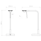 Astro design lámpa Miura Desk USB IP20 arany mag 45.3cm kábel 2m