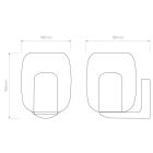 Astro design lámpa Aquina IP44 matt fekete mag 186cm