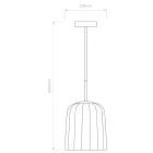 Astro függeszték Veo Pendant 230 IP20 bronz Ø20.8cm mag 36.6cm