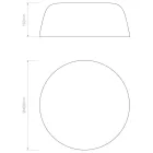 Astro design lámpa Taiko 400 IP20 matt fekete Ø40cm mag 150cm