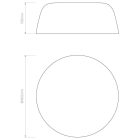 Astro design lámpa Taiko 400 IP20 matt fehér Ø40cm mag 150cm