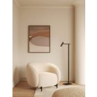 Astro állólámpa Leda Floor LED IP20 matt fekete mag 135.6cm kábel 3.05m