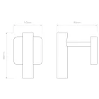 Astro design lámpa Leda Single LED IP20 matt fekete mag 110cm