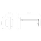 Astro design lámpa Leda Swing Arm LED IP20 matt fekete mag 110cm