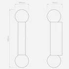 Astro design lámpa Ortona Twin IP44 króm mag 38.5cm