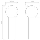 Astro design lámpa Ortona Single IP44 matt fekete mag 24.3cm