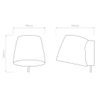 Astro fali lámpa Imari Fixed Wall IP20 bronz mag 160cm