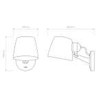 Astro fali lámpa Imari Adjustable Wall IP20 bronz mag 195cm