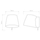 Astro fali lámpa Imari Fixed Wall IP20 matt nikkel mag 160cm