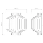 Astro design lámpa Toro IP20 üveg mag 30cm