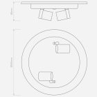 Astro design lámpa Ceiling Base 290 IP20 matt fehér Ø29cm mag 82cm