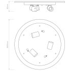 Astro design lámpa Ceiling Base 410 IP20 matt fehér Ø41cm mag 82cm