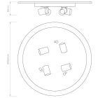 Astro design lámpa Ceiling Base 460 IP20 matt fehér Ø46cm mag 82cm