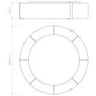 Astro design lámpa Salina 550 IP20 szövet Ø55cm mag 137cm