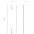 Astro fali lámpa Elba 400 Wall IP20 szövet mag 40cm