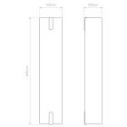 Astro fali lámpa Elba 600 Wall IP20 szövet mag 60cm