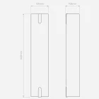 Astro fali lámpa Elba 600 Wall IP20 szövet mag 60cm