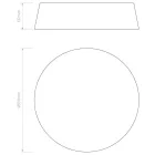 Astro design lámpa Fife 530 IP20 szövet Ø53cm mag 145cm