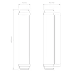 Astro design lámpa Burlington 400 IP44 arany mag 40cm