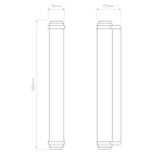 Astro design lámpa Burlington 600 IP44 króm mag 60cm
