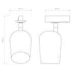 Astro design lámpa Koto Track IP20 matt fekete mag 153cm