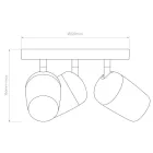 Astro design lámpa Koto Triple Round IP20 matt fehér Ø22cm mag 166cm