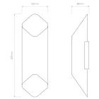 Astro design lámpa Ako 420 Phase IP20 matt fekete mag 42cm