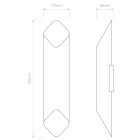 Astro design lámpa Ako 600 Phase IP20 bronz mag 60cm