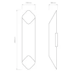 Astro design lámpa Ako 600 Phase IP20 matt fekete mag 60cm