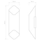 Astro design lámpa Ako 420 Phase IP20 matt fekete mag 42cm