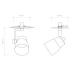 Astro design lámpa Juno Recessed IP20 bronz mag 130cm