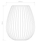 Tacoma Tulip Ribbed Glass