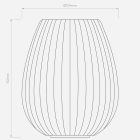 Tacoma Tulip Ribbed Glass