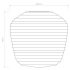 Nara Taper Ribbed Glass - Smoke