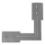 Astro design lámpa Track Corner Support fényes horganyzott mag 113cm