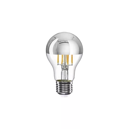 LED silver hemisphere bulb A60 7W 650Lm E27 2700K dimmable - A02