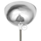 Hemispherical, painted metal ceiling rosette set