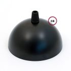 Hemispherical, painted metal ceiling rosette set