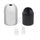 Hemispherical painted metal E27 lamp holder set