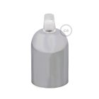 Hemispherical painted metal E27 lamp holder set