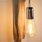 Hemispherical painted metal E27 lamp holder set