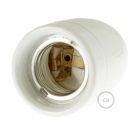 Porcelain E27 lamp socket set