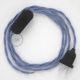    Lamp cord, TM07 purple rayon 1.80 m. Choose the color of the switch and plug.