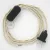  Lamp cord, TM00 ivory rayon 1.80 m. Choose the color of the switch and plug.