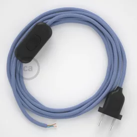   Lamp cord, RM07 purple rayon 1.80 m. Choose the color of the switch and plug.