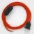 Lamp cord, RM15 orange rayon 1.80 m. Choose the color of the switch and plug.