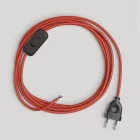 Light red cable lamp cord, 1.80 m