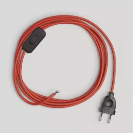 Light red cable lamp cord, 1.80 m