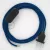  Lamp cord, RM12 blue rayon 1.80 m. Choose the color of the switch and plug.